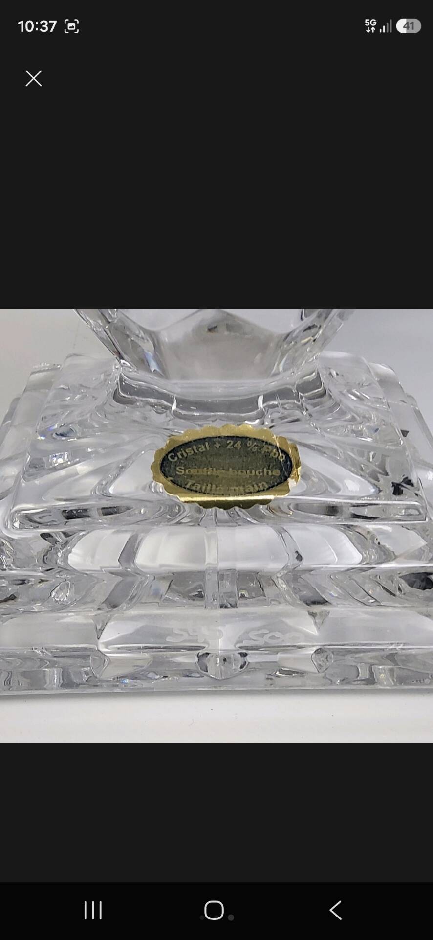Crystal champagne cellar