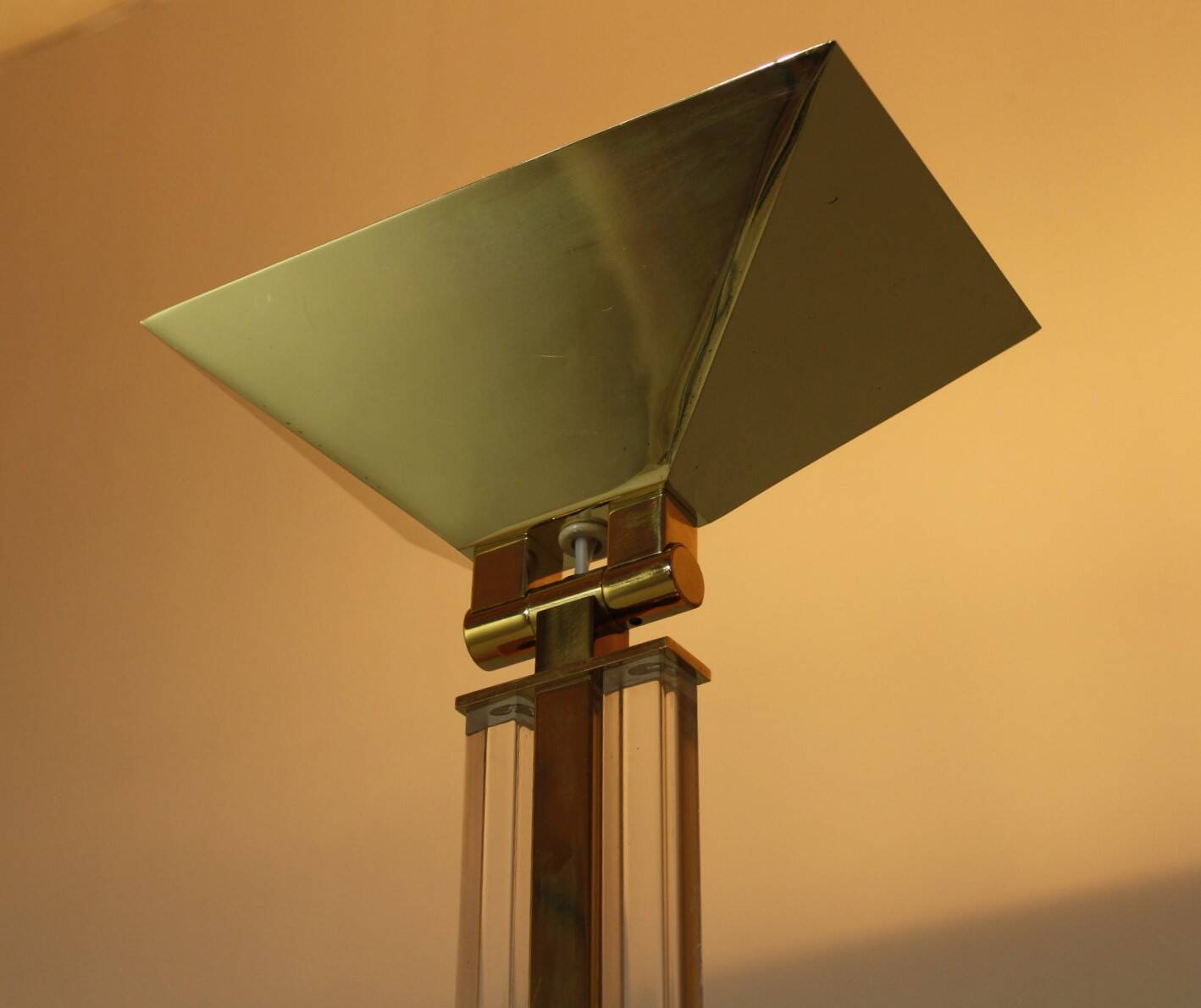 Hollywood Regency Brass Uplighter Floor Lamp by Baulmann, 1980s