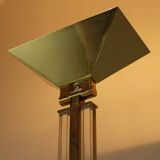 Lampadaire Hollywood Regency en laiton par Baulmann, années 1980