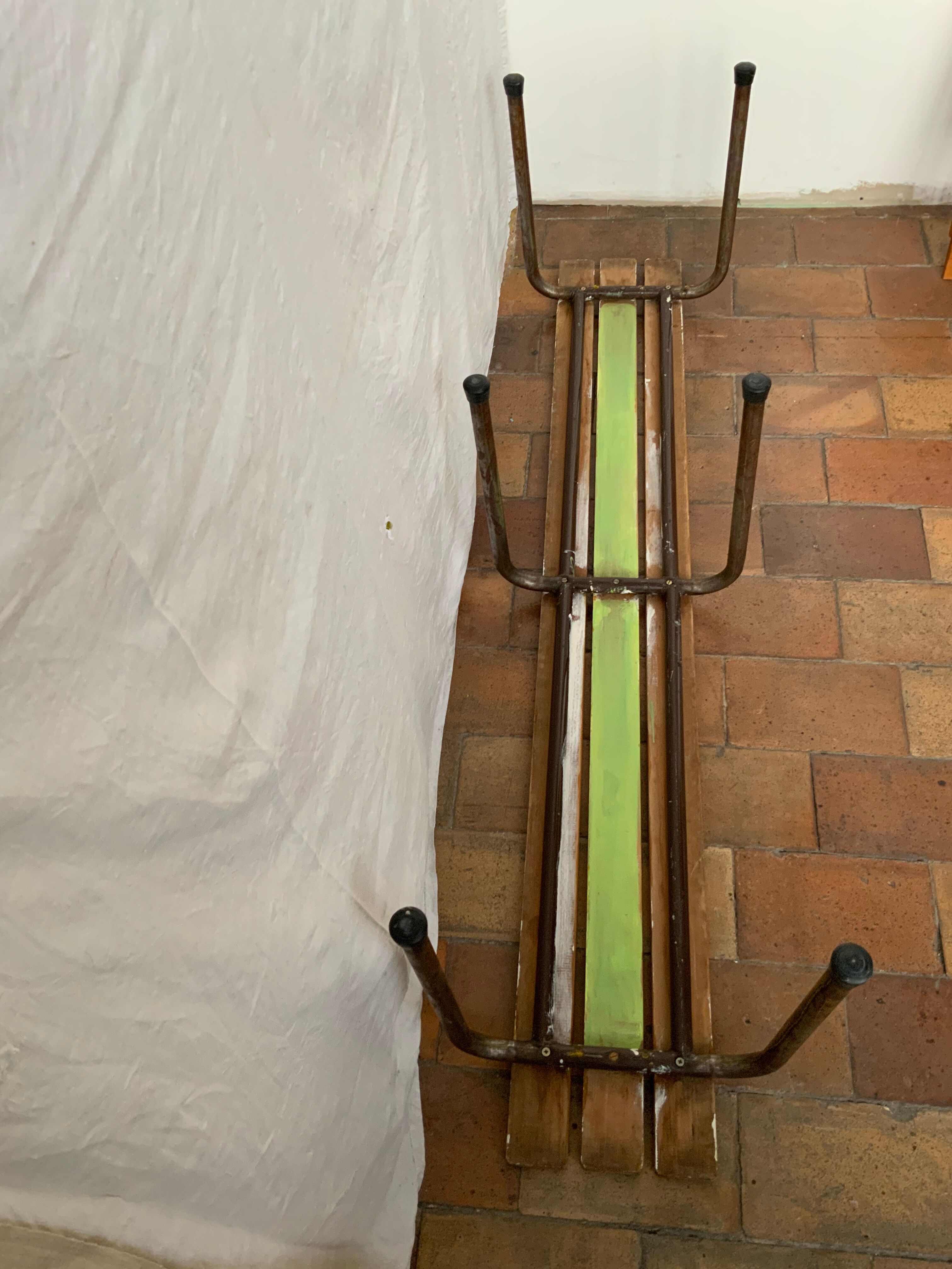 Vintage school bench