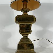 Lampe de table italienne en laiton massif des années 50
