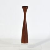 Scandinavian candle holder diabolo teak 1960