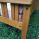 Pine sofa 3 places seventies