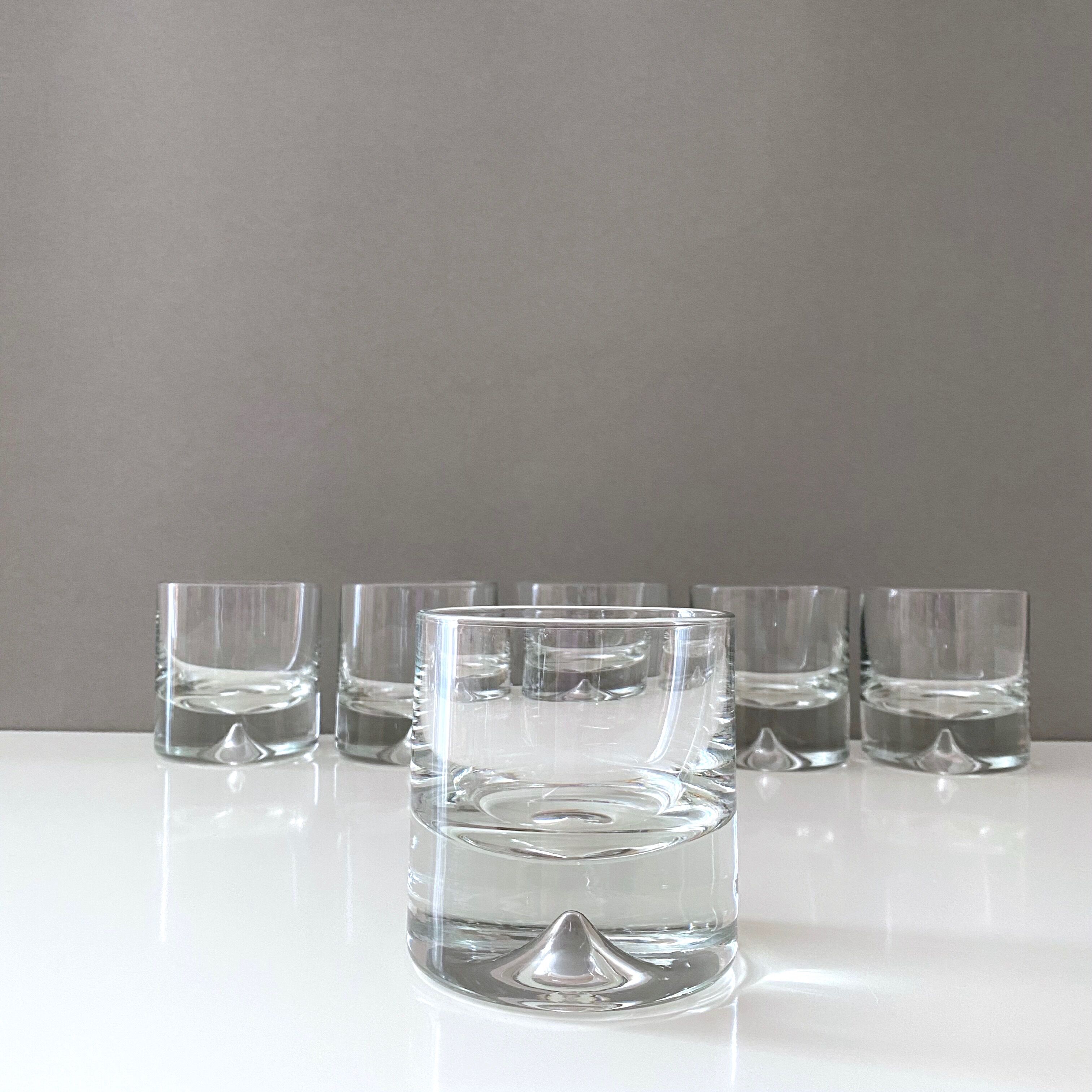 Vintage Glasses Whiskey, Bourbon, Mid Century Bar, design scandinave