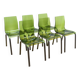 Suite de 6 chaises design Gel R, Domitalia