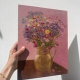 Bouquet of flowers oil painting