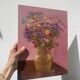 Bouquet de fleurs tableau peinture à l’huile