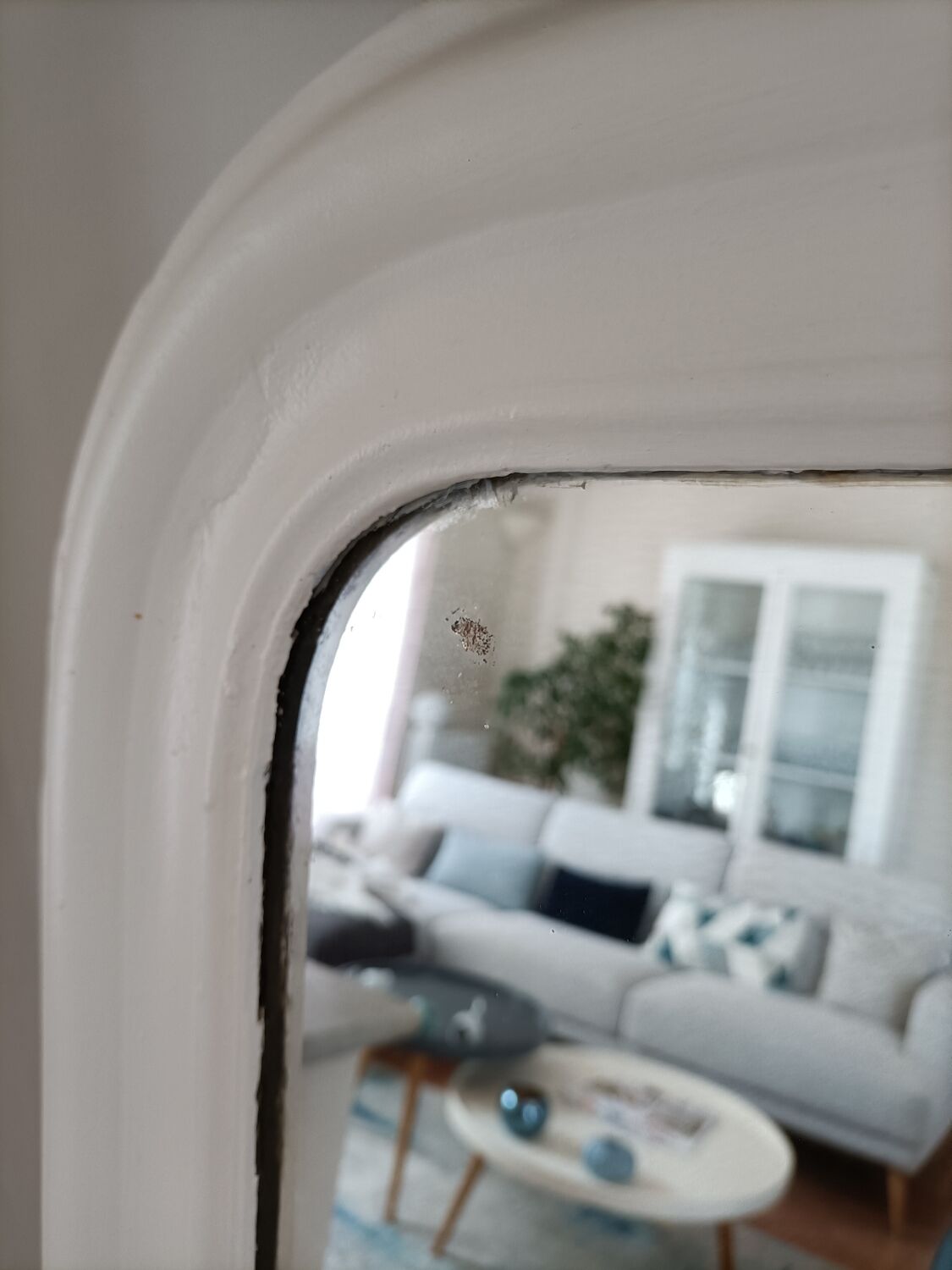 Louis Philippe mirror off-white 95 x 62 cm