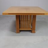 Husser 615 dining table by Frank Lloyd Wright produced by Cassina