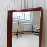 Mid-century modern walnut mirror, Sweden, 1960s