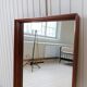 Mid-century modern walnut mirror, Sweden, 1960s