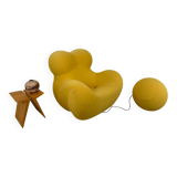 UP5_6 Big Mama Armchair - B&B Italia - Gaetano Pesce - yellow + pouf -