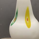 Italian opaline glass light pendant, 1950s