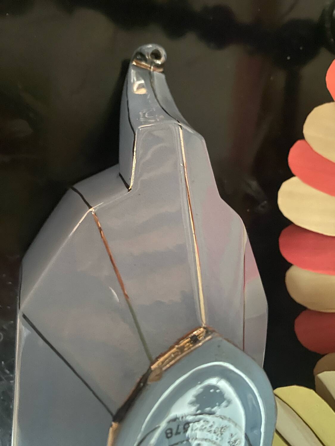 Art Deco Longwy ceramic teapot