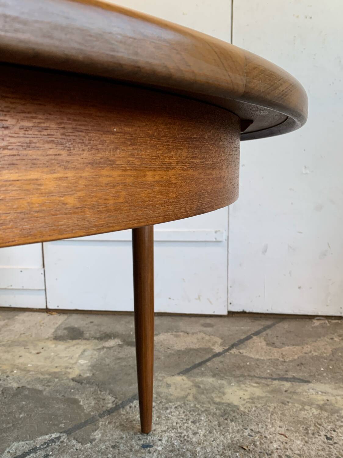 Vintage Scandinavian style teak dining table