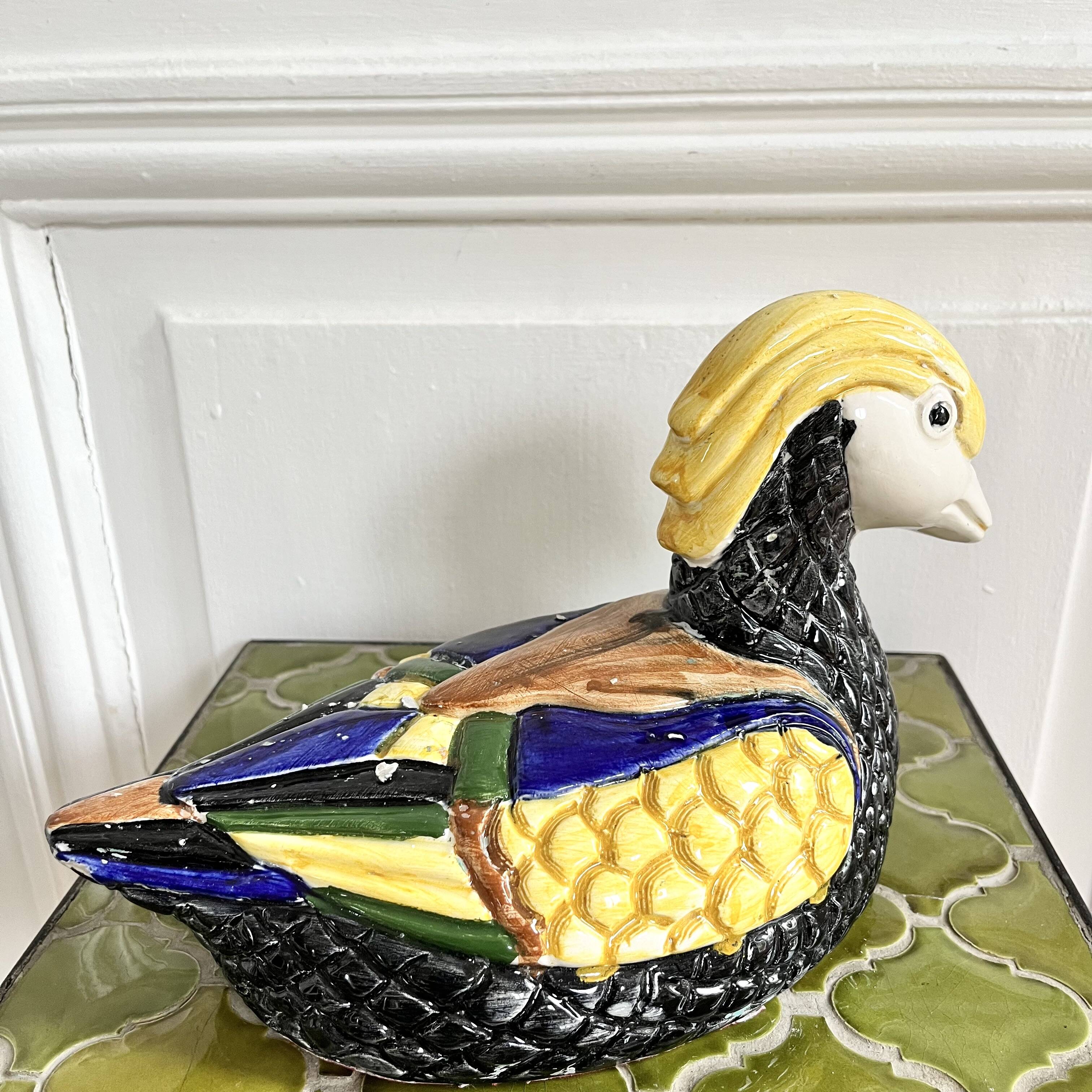 Vintage ceramic duck