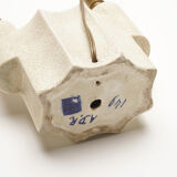 A cracked ceramic art deco lamp