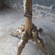 Italian coat rack brass and onyx