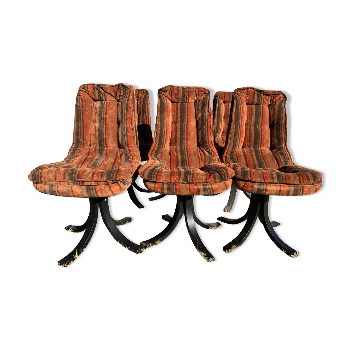 Set of 6 chairs year 1980