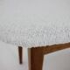 1960s Set of Three Oak Dining Chairs in Boucle, Czechoslovakia