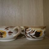 Lot de 2 tasses décorées à la main