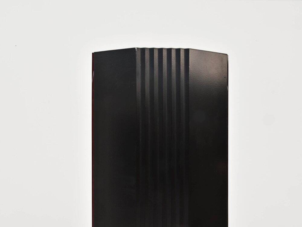 Luminaires en Métal Noir par Alessandro Mendini, Italie, 1980, d'Alessandro Mendini et Ettore Sottsa