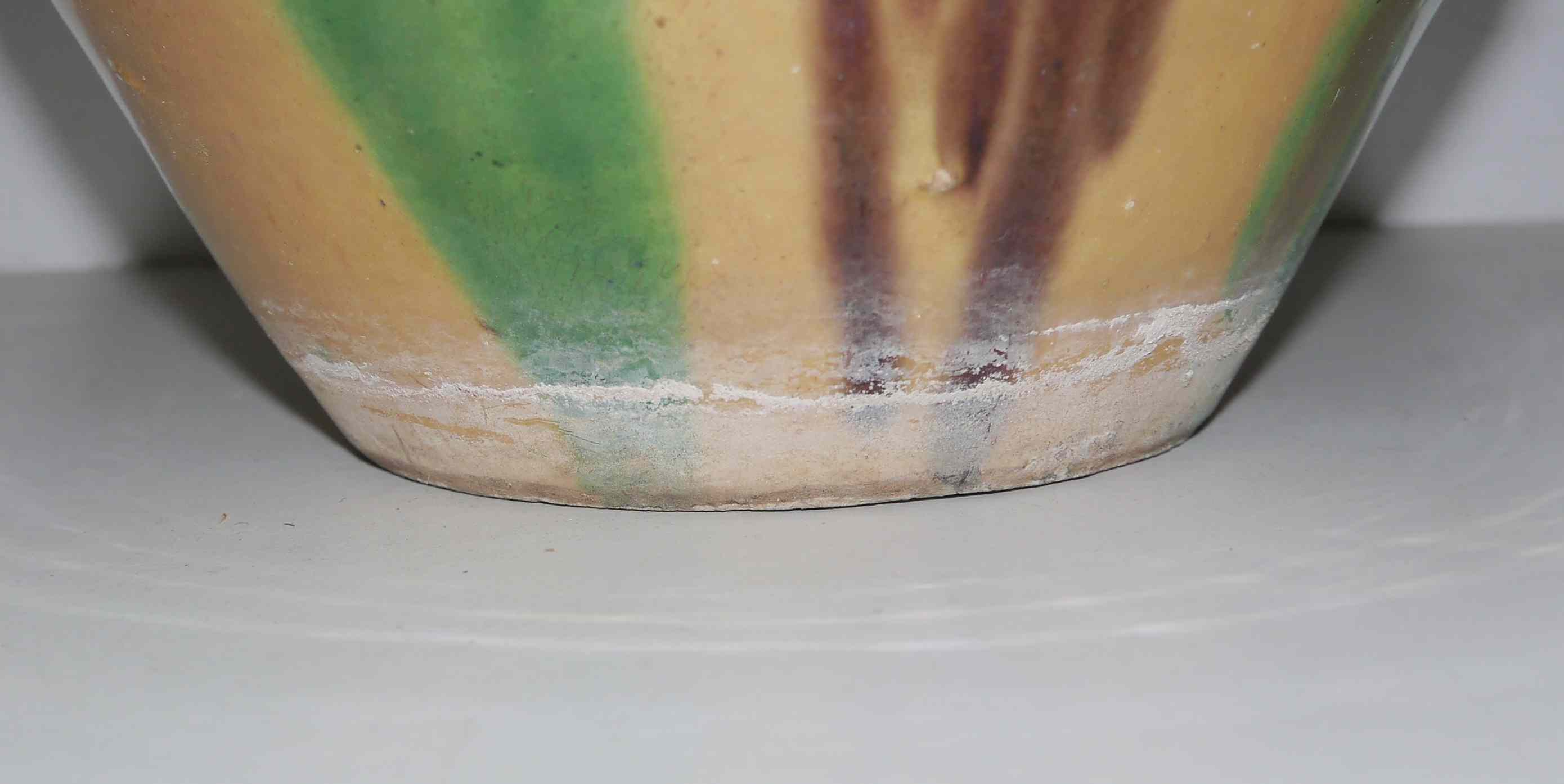 Pot glazed pot cache style Poteries d'Albi terracotta