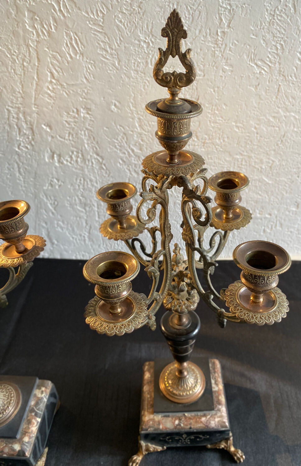 Dessus de cheminée 3 pièces époque Napoléon III