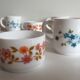 Set of 8 cups at cafe arcopal – france