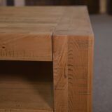 Coffee table in oak and oak veneer from Belgian manufacture