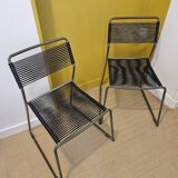 Pair of Ikea "spaghetti" chairs, 1990