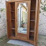 Art Deco oak wardrobe