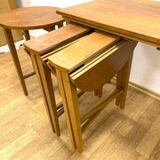 Vintage nesting tables by Paul Hundevad, Czech design, 1960s