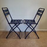 Pair of Italian folding chairs