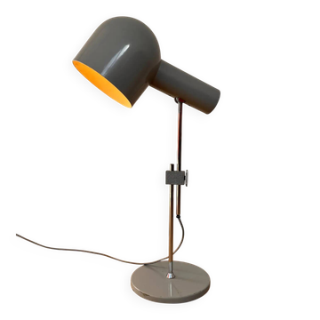 Mid-century grey adjustable table lamp by Napako, 1970s
