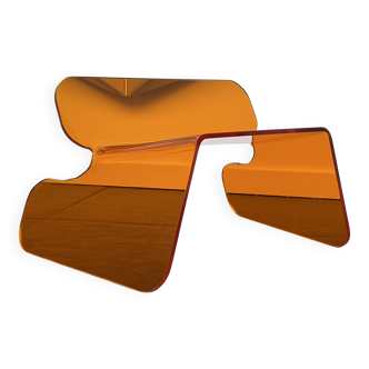 Orange plexiglass chair, 1970s France.