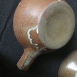 4 enamelled sandstone bowls