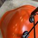 A dsw fiber red orange dowel walnut eames herman miller vintage 70 chair