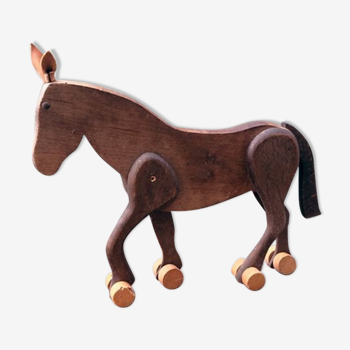 Jouet ancien cheval de bois