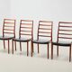 Ensemble de 4 chaises de salle à manger modèle 82 par Niels Otto Moller pour JL Mollers, 1971