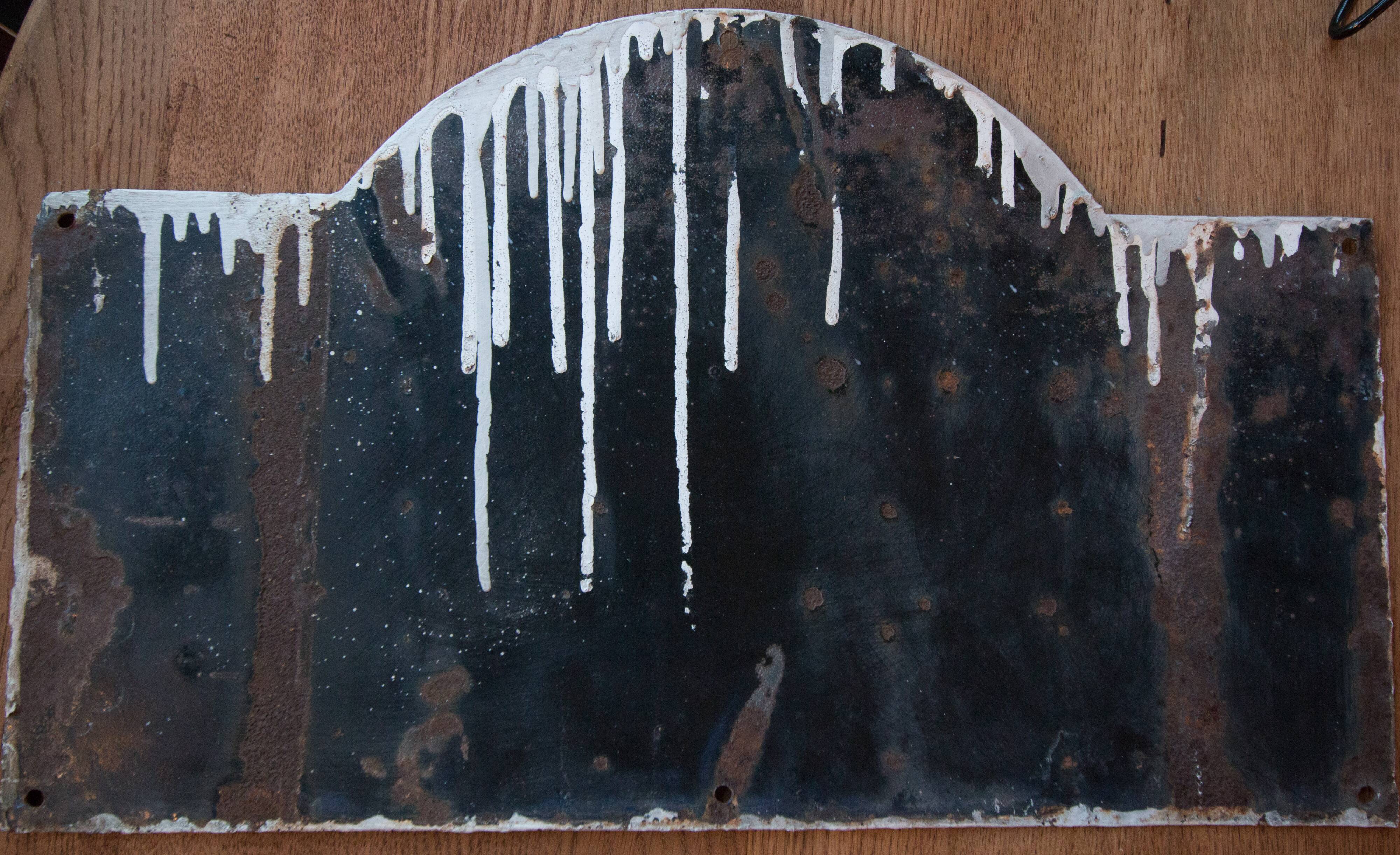"Cachan" enamelled plaque