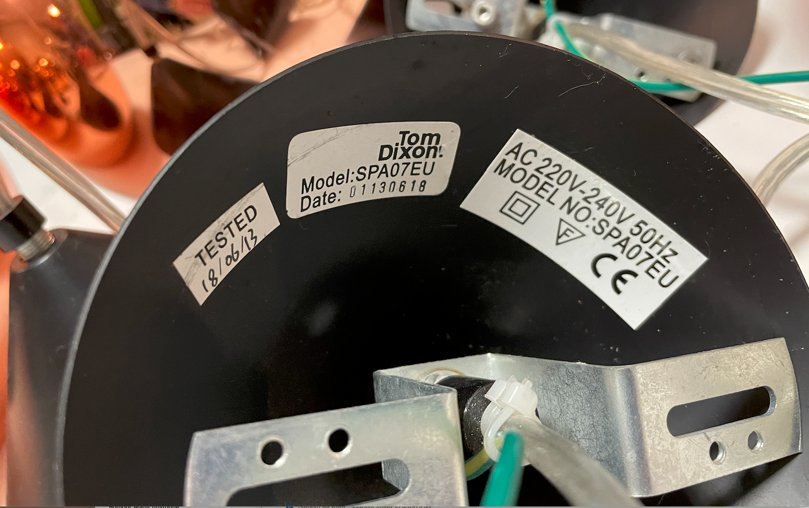Suspensions Copper round 25 cm