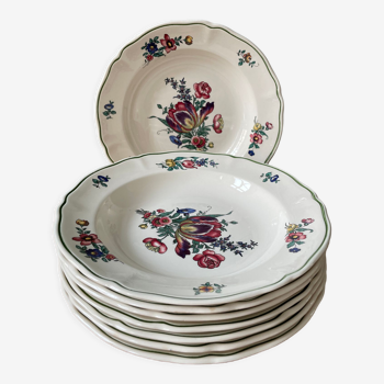 Lot de 8 assiettes creuses Villeroy et Boch Vieux Strasbourg