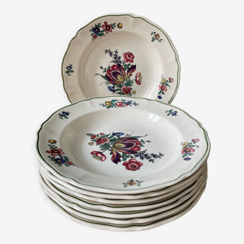 Set of 8 hollow plates Villeroy and Boch Vieux Strasbourg