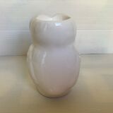 Owl candle holder owl white earthenware