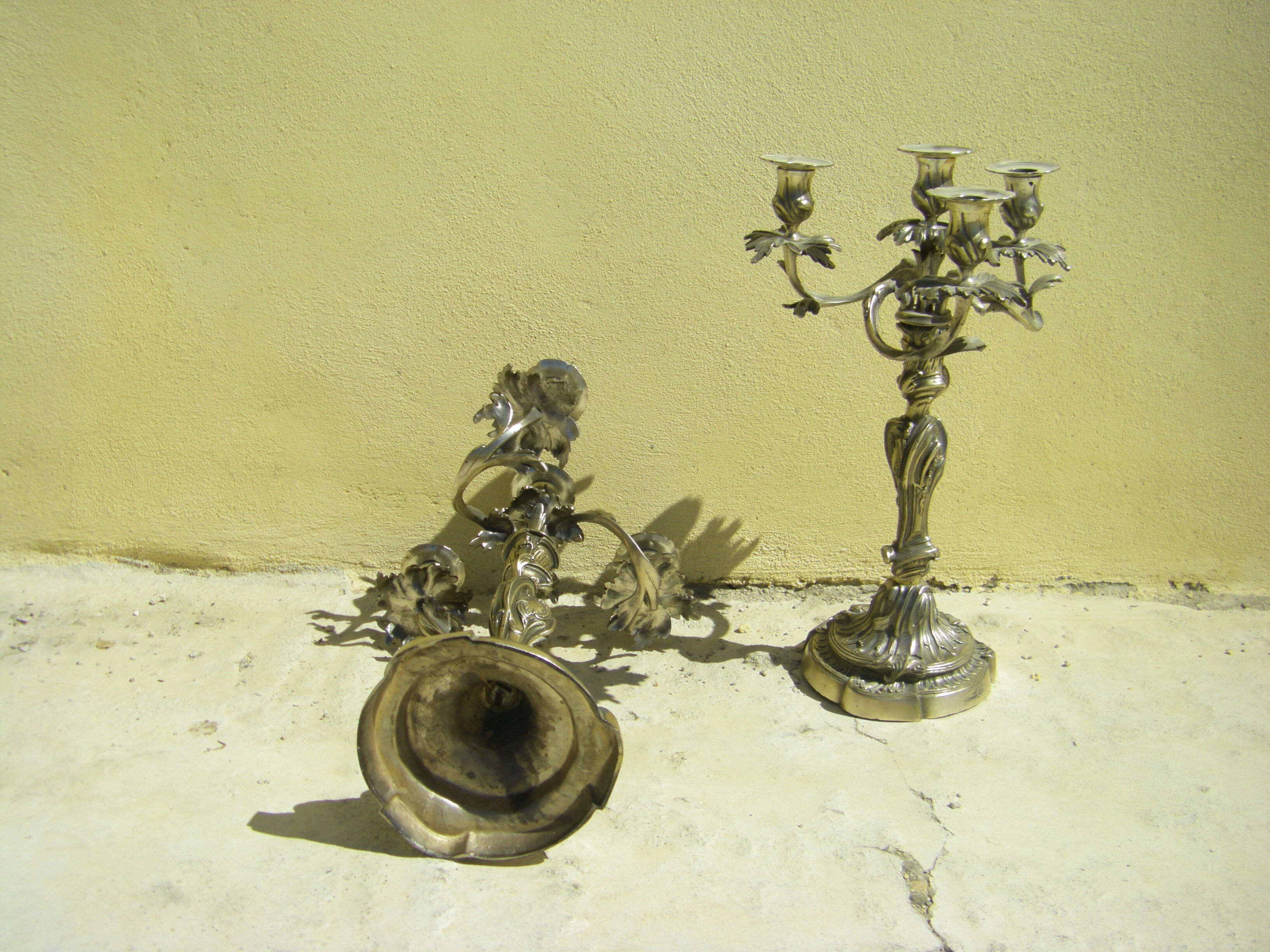 Pair of antique candlesticks