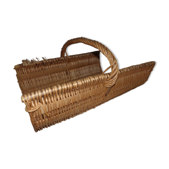 Wicker wooden basket