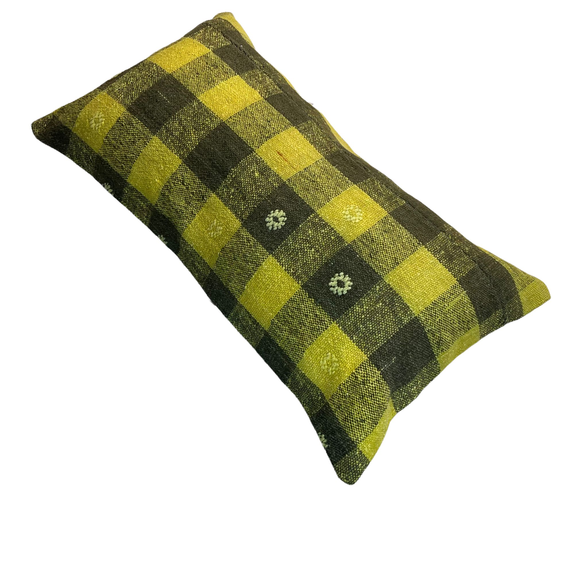 Vintage turkish kilim cushion cover , 30 x 60 cm