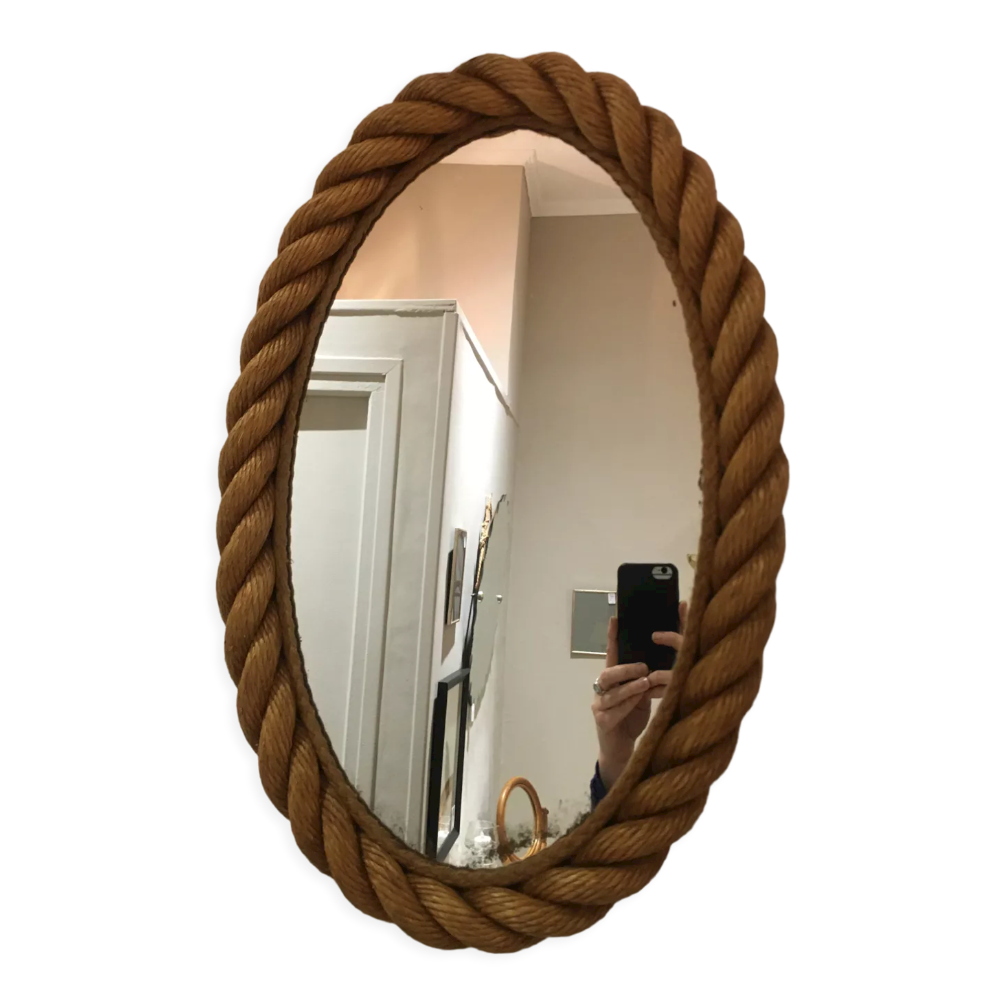 Oval rope mirror