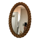 Miroir ovale en corde